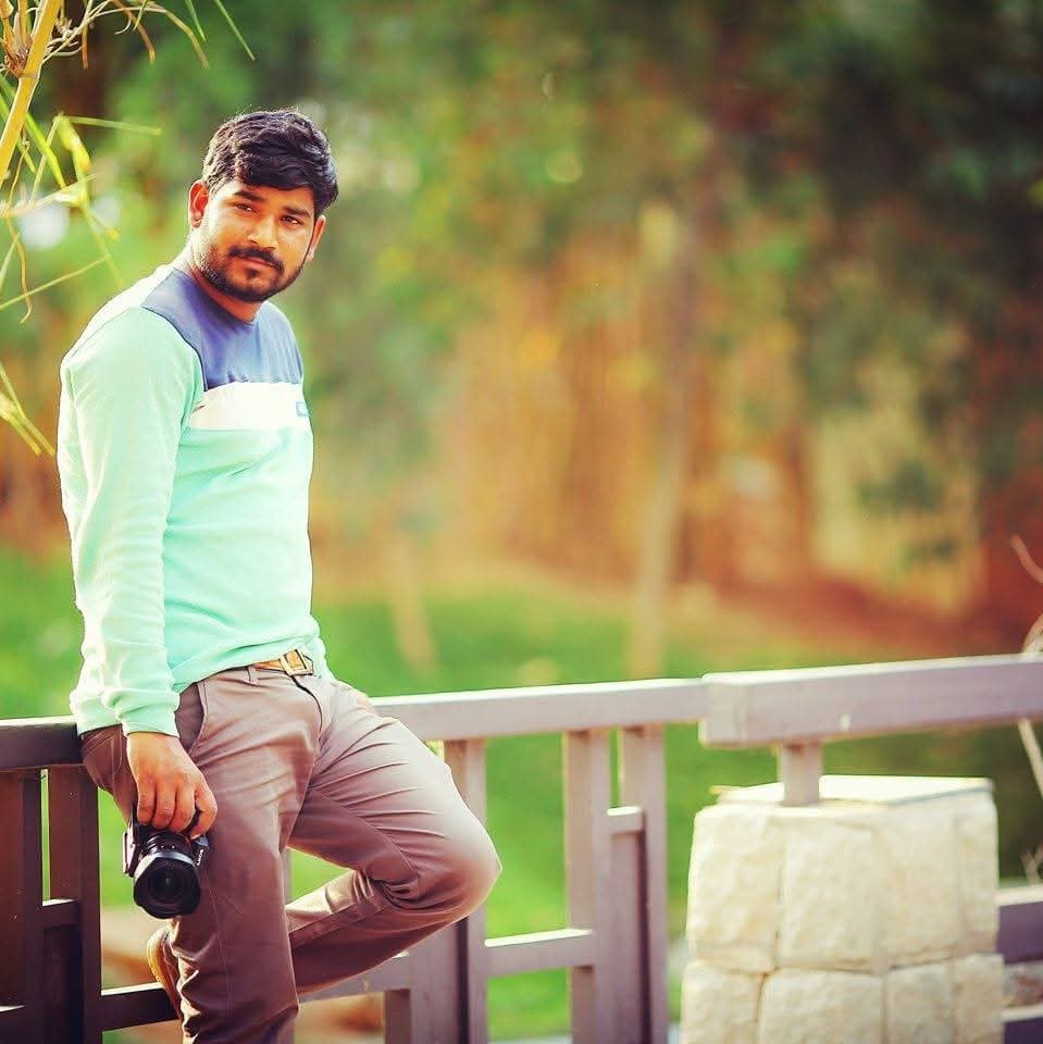 Portrait of Krishna, founder of Chitralekha Studio